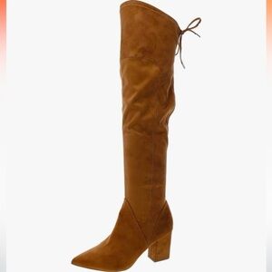 Brand New Marc Fisher over the knee brown boots- size 10